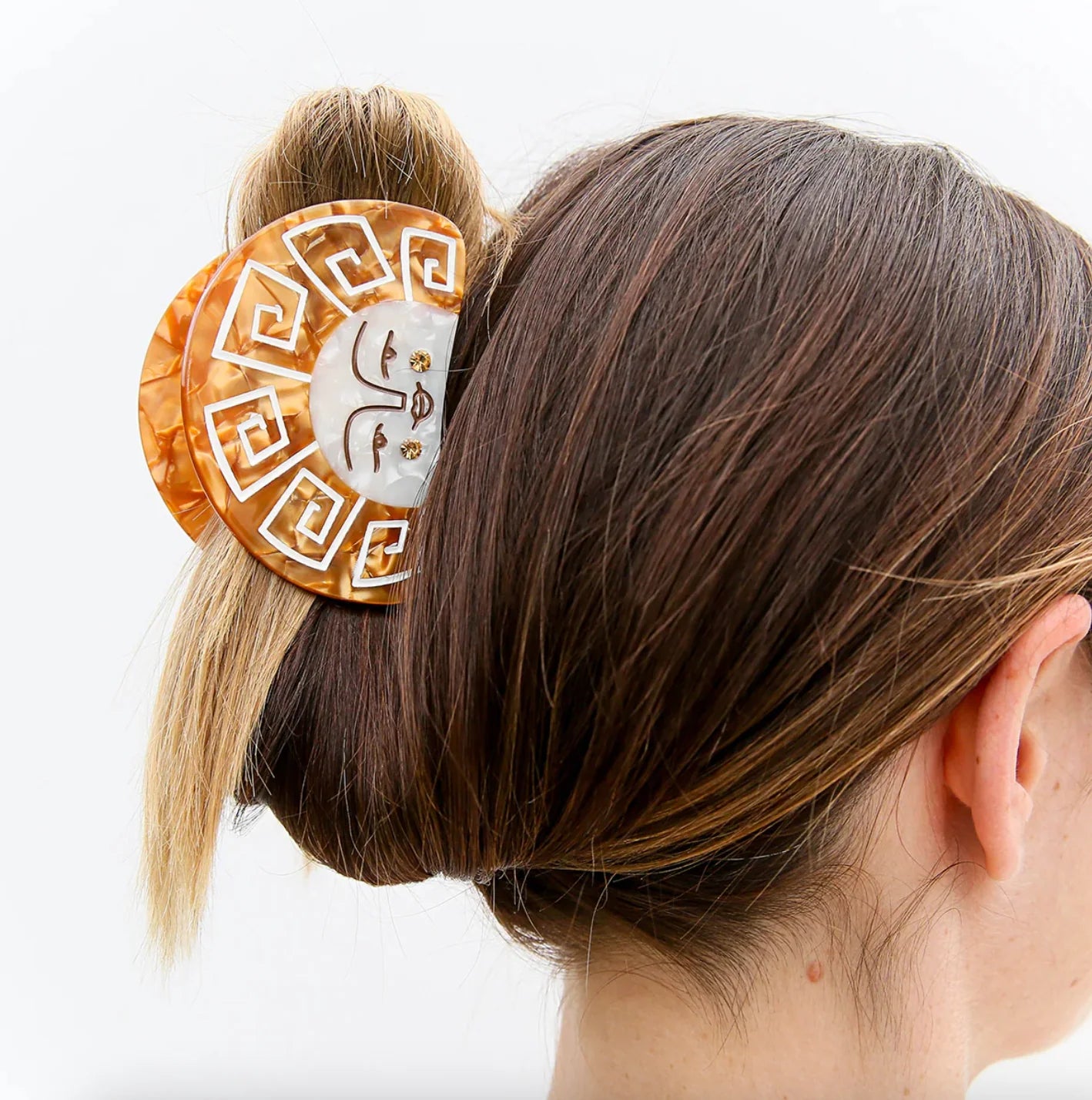 Kingston Hair Claw - Gold Grecian Sun