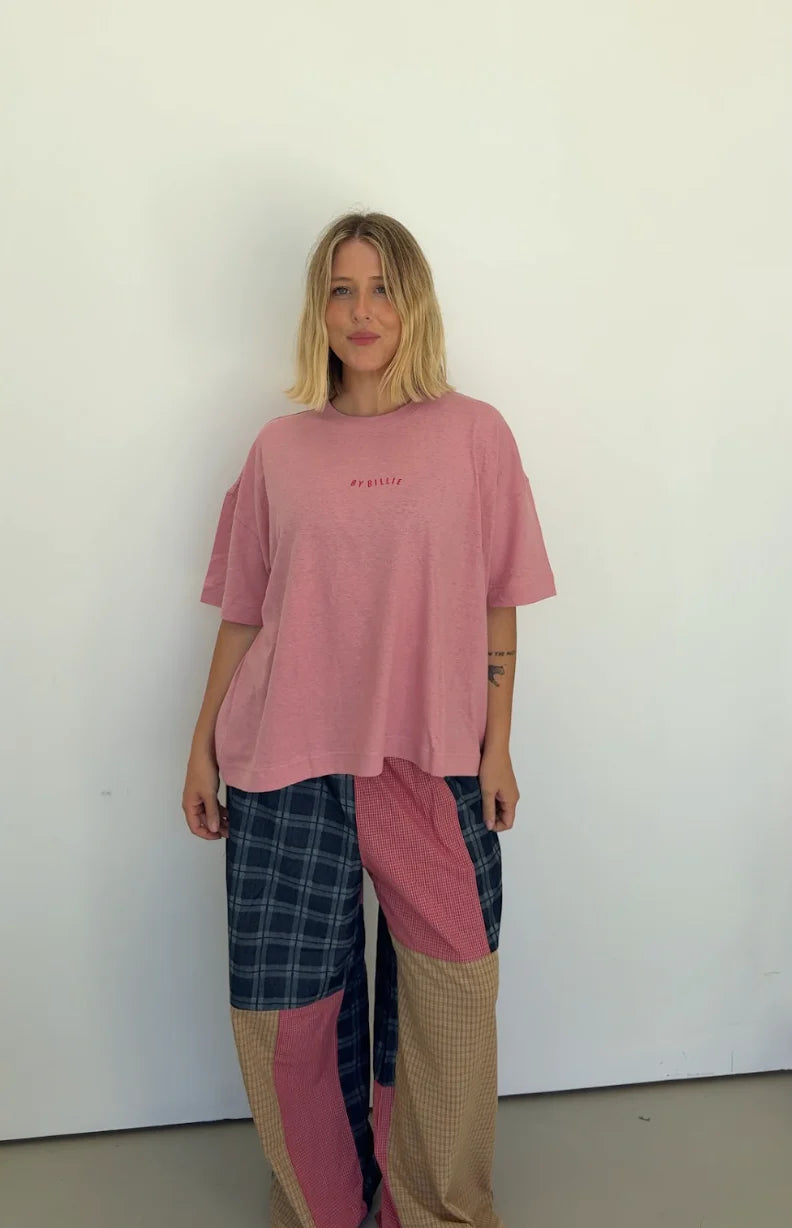 By Billie Athletic Wave Tee - Musk Pink