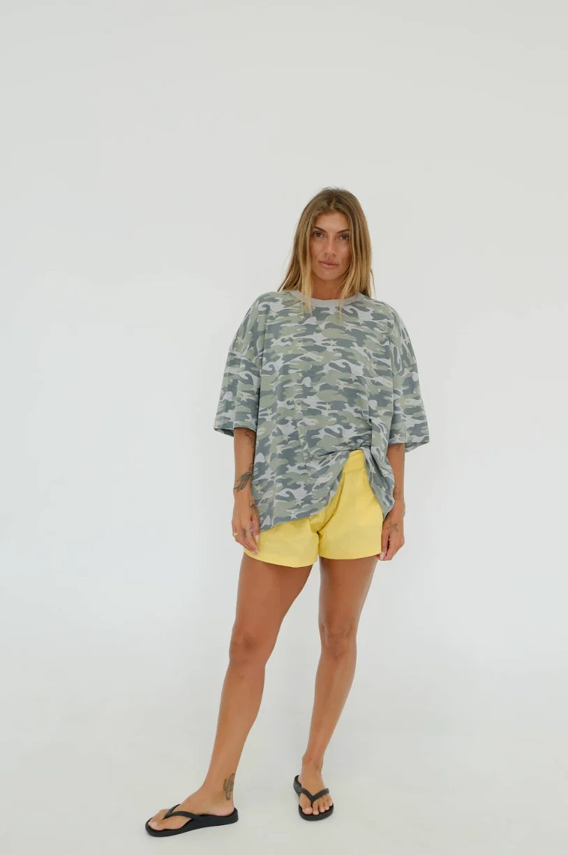 By Billie Oversized Tee - Camo Star