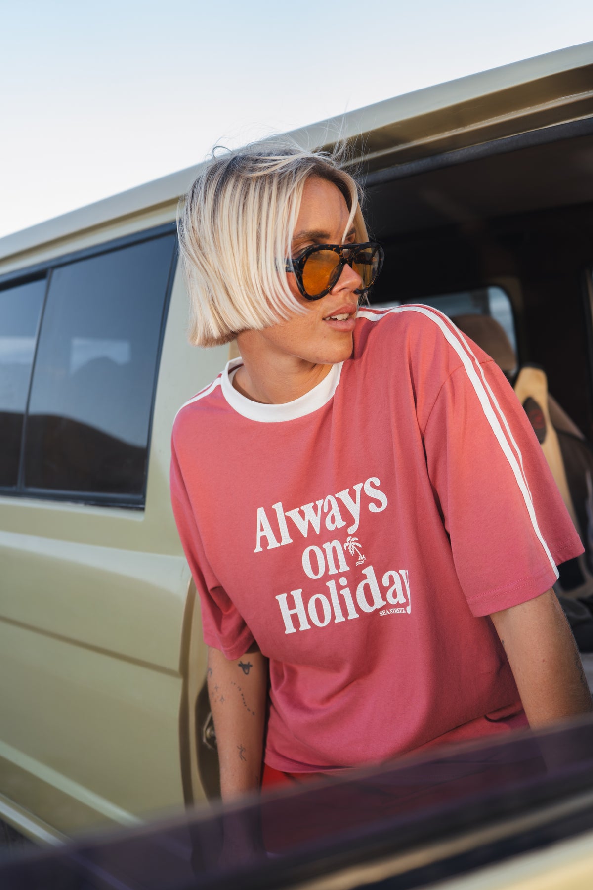 Sea Street AOH Relaxed T-Shirt - Faded Red