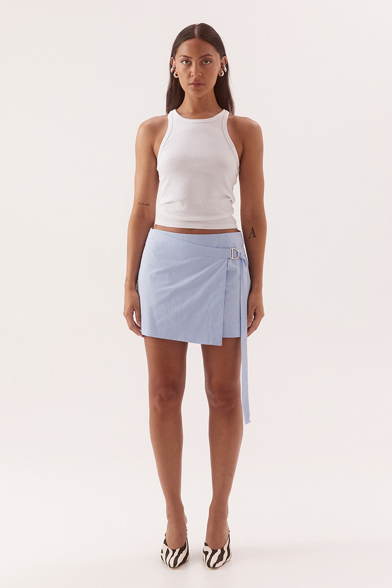 Sovere Blume Combo Shirt Dress - Blue