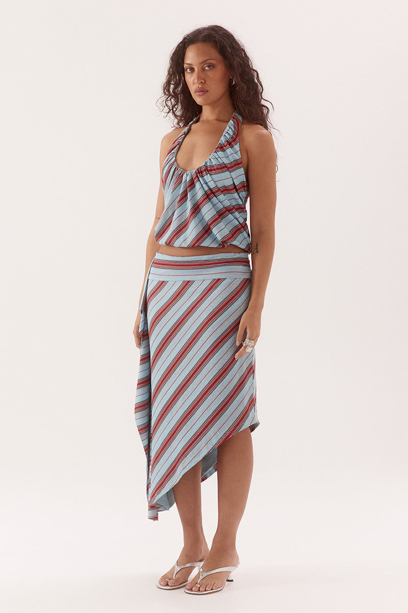 Sovere Zumi Stripe Top - Blue