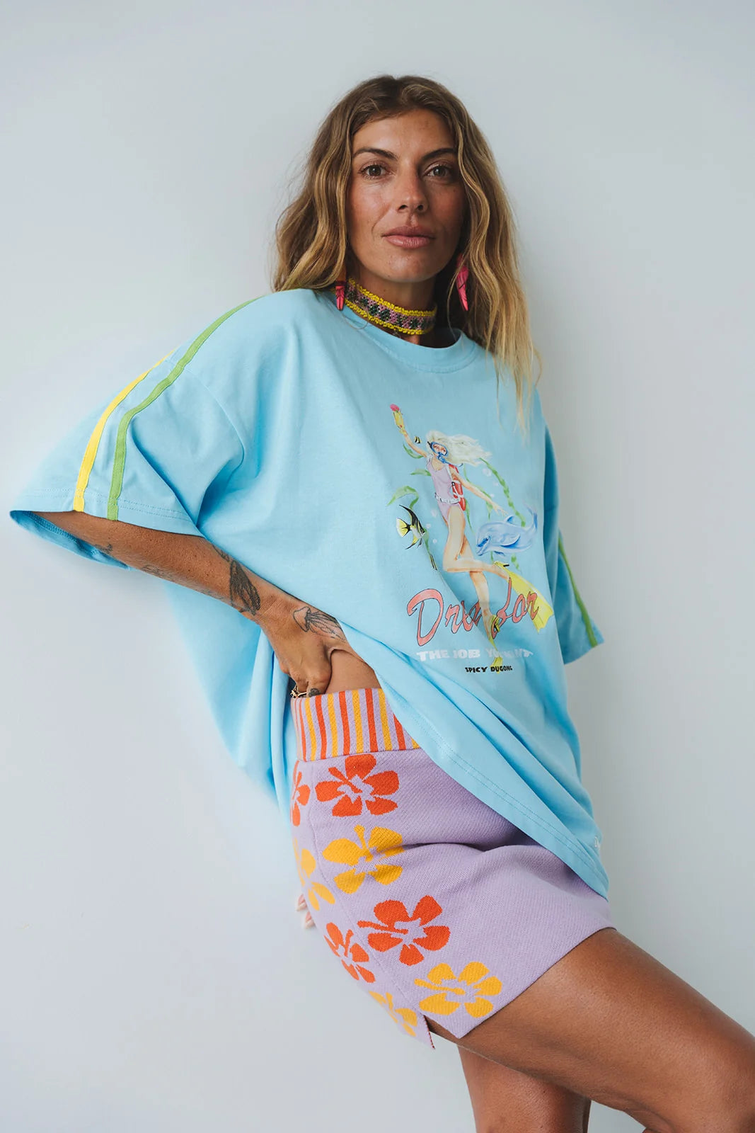 Spicy Dugong Spicy Dress For Tee - Blue
