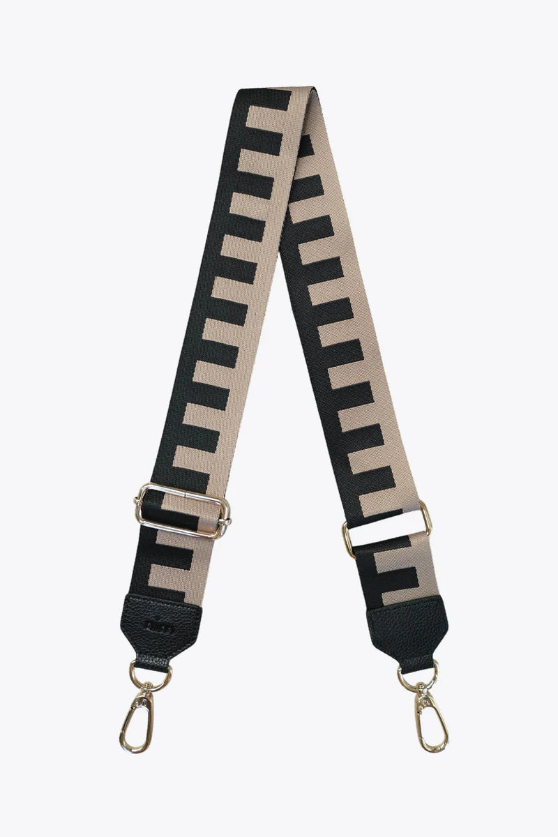 NIM Shoulder Strap - Black/Taupe Block