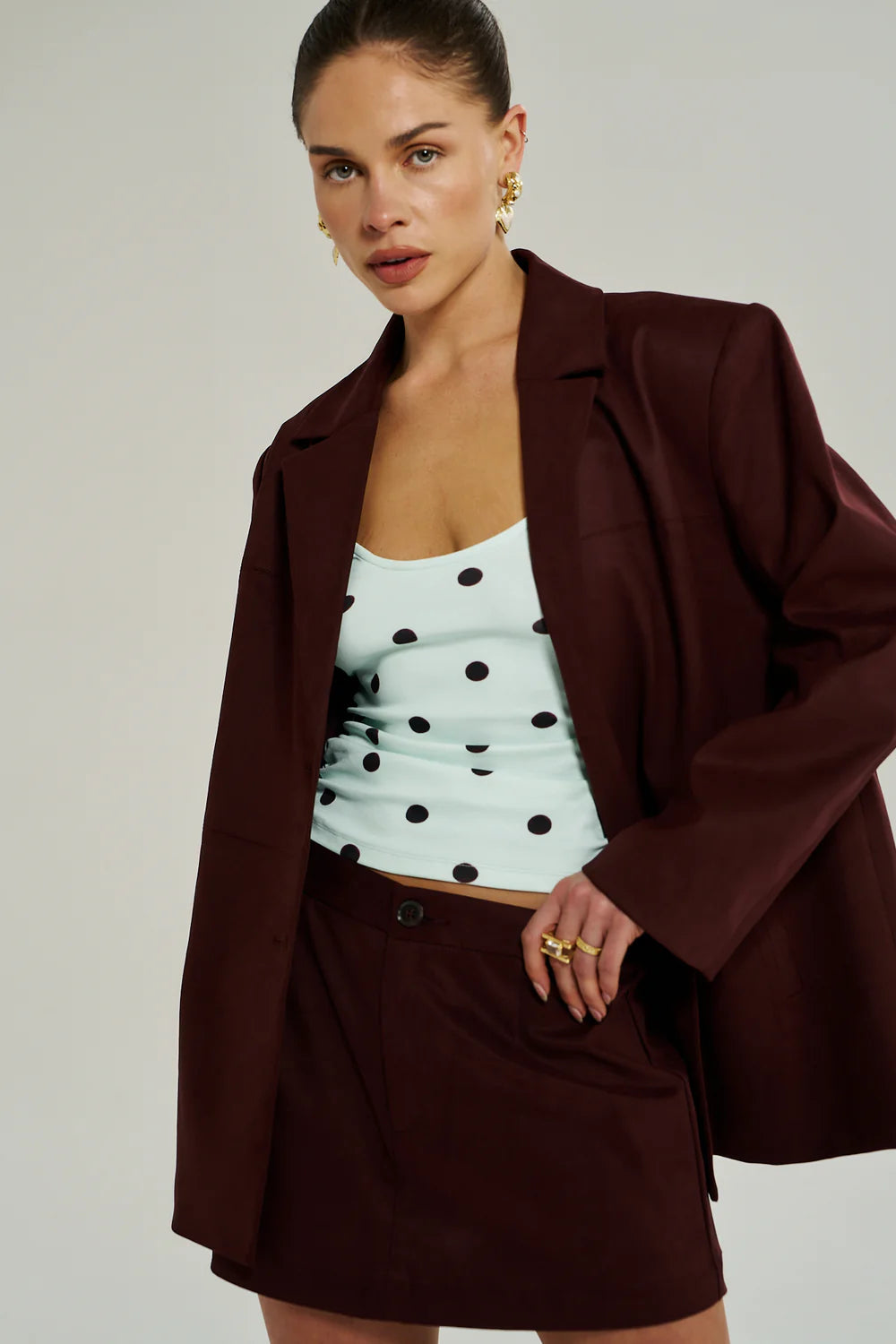 Summi Summi A-Line Skirt - Syrah