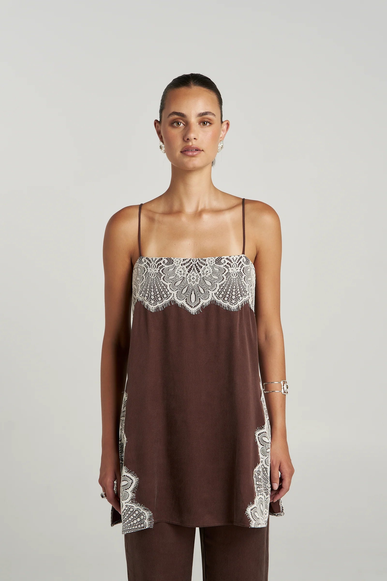 Summi Summi Florence Shift Top - Espresso