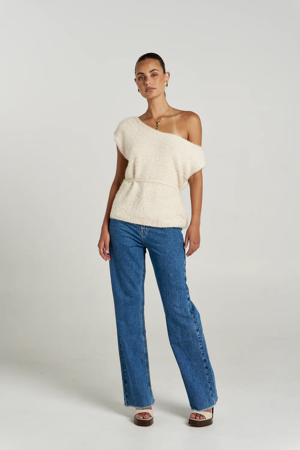Summi Summi Ivy Knit Top - Lily White