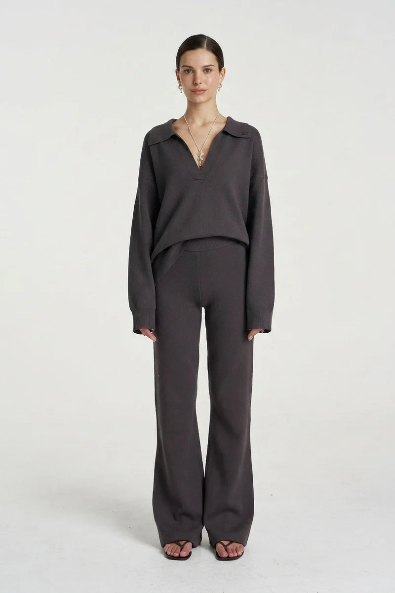 Summi Summi Lounge Knit Pant - Shadow