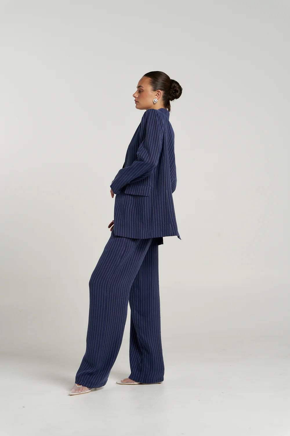 Summi Summi OS Blazer - Navy Pinstripe