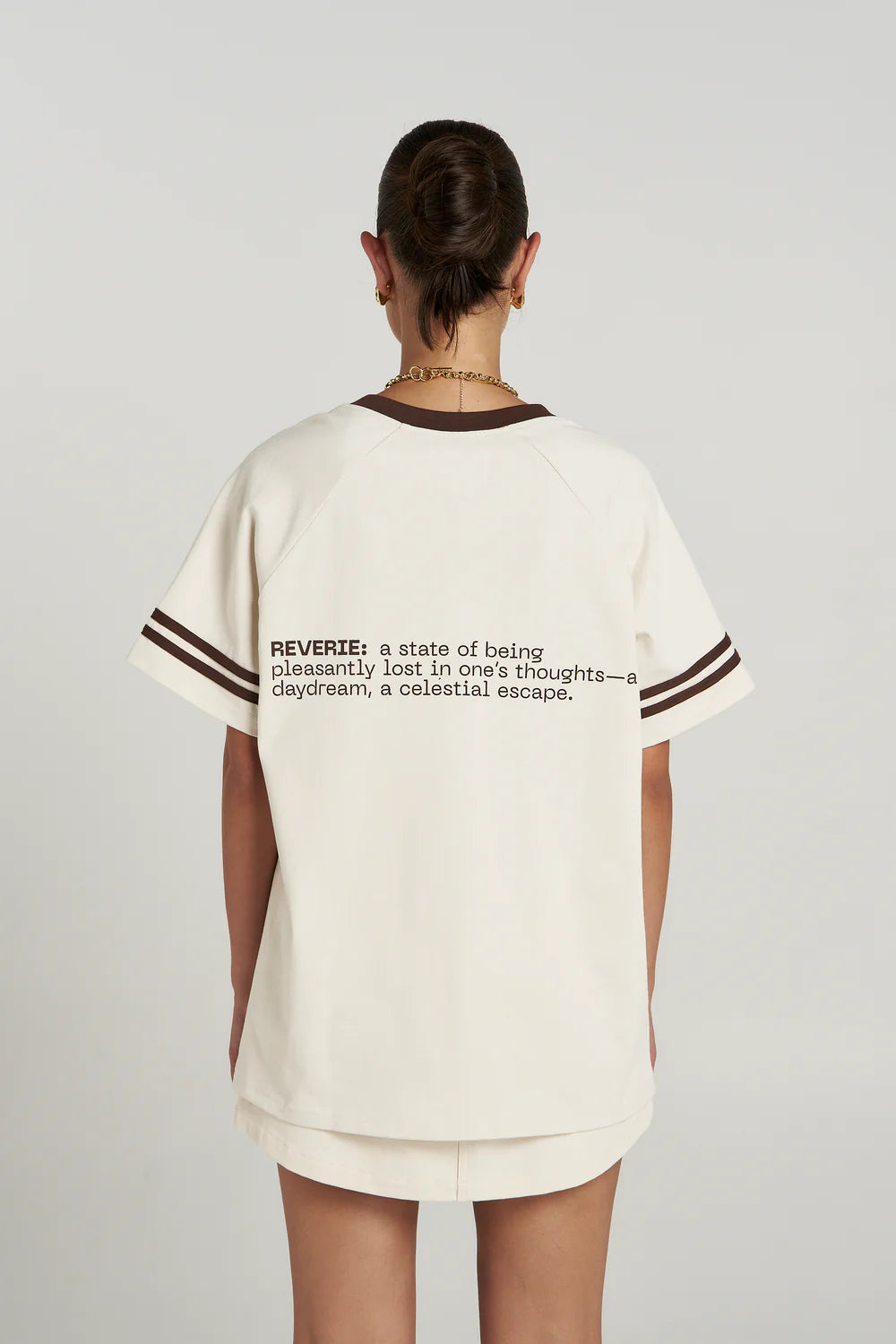 Summi Summi Reverie V Neck - Vanilla/Espresso COMING SOON