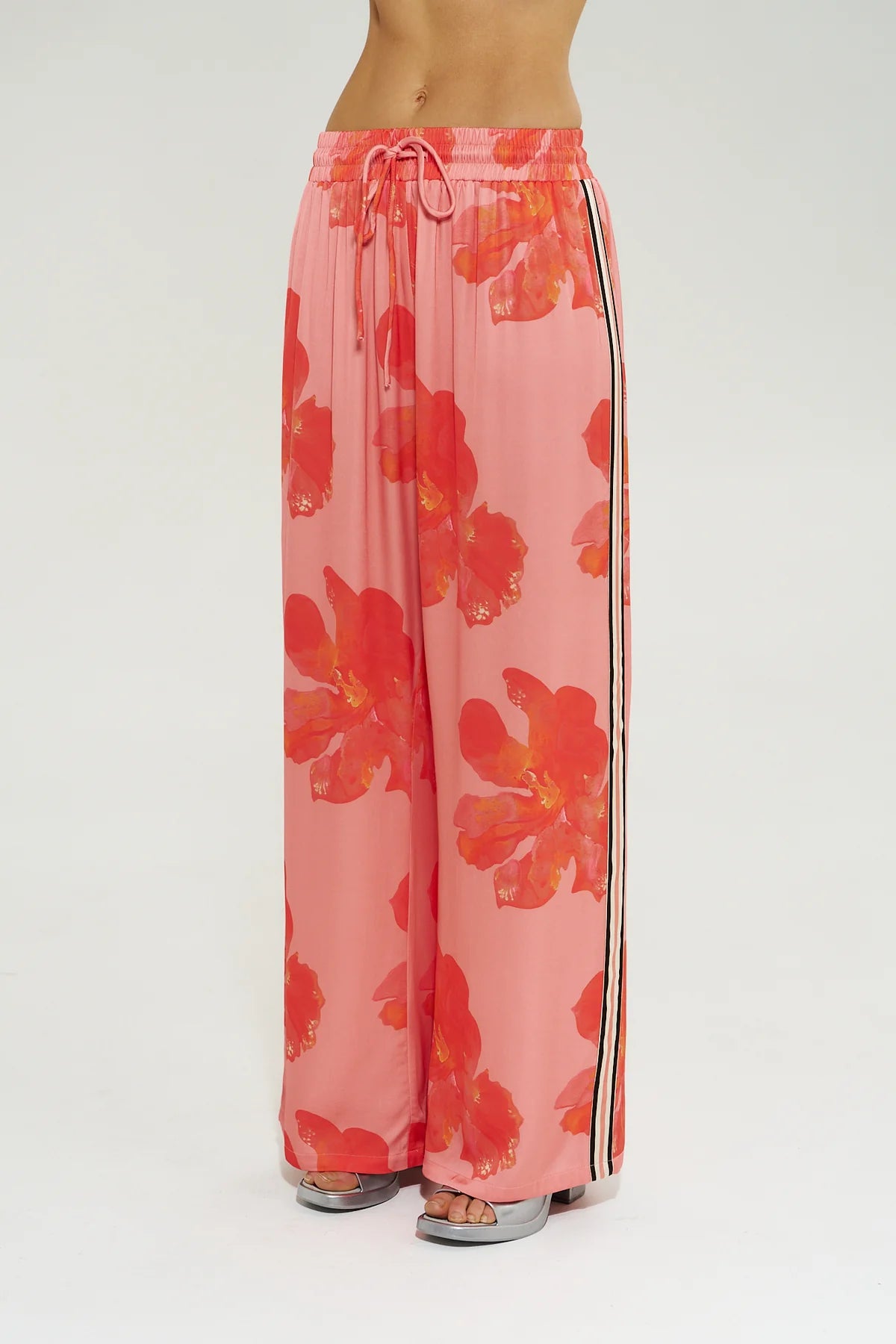 Summi Summi Wide Leg Pant - Peach Petals