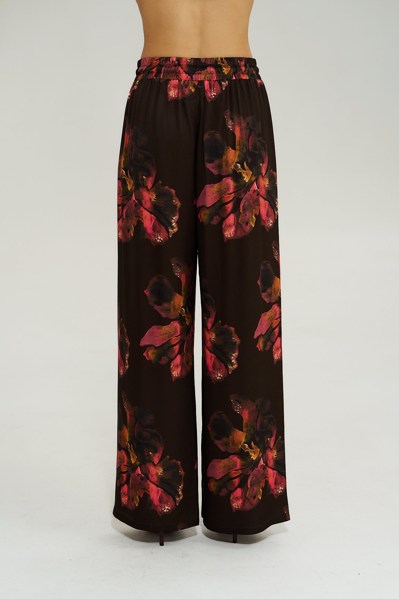 Summi Summi Wide Leg Pant - Chocolat Petals