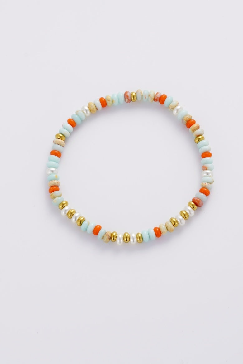 Zafino Bea Bracelet - Teal/Orange