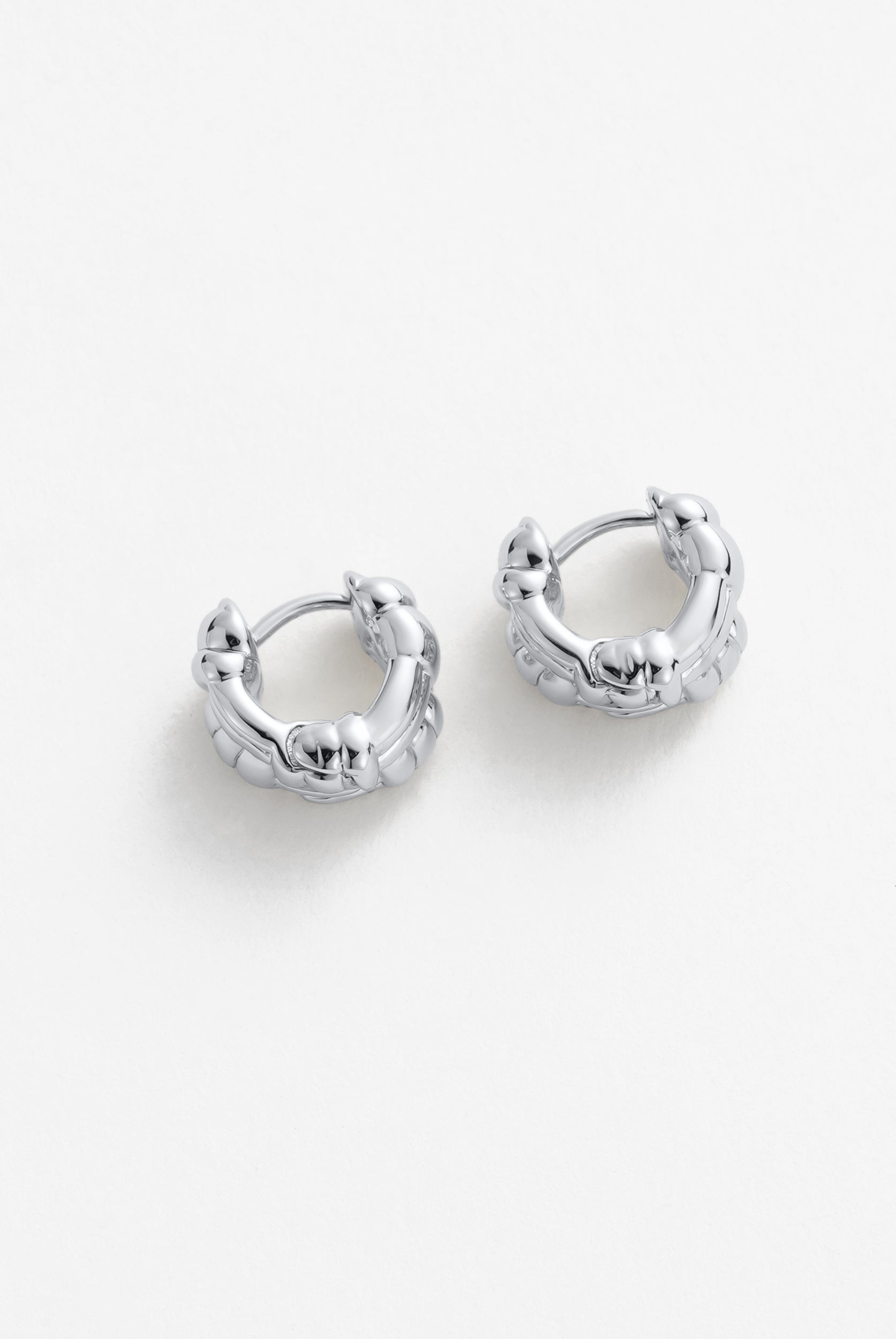 Zafino Brielle Huggie - Silver