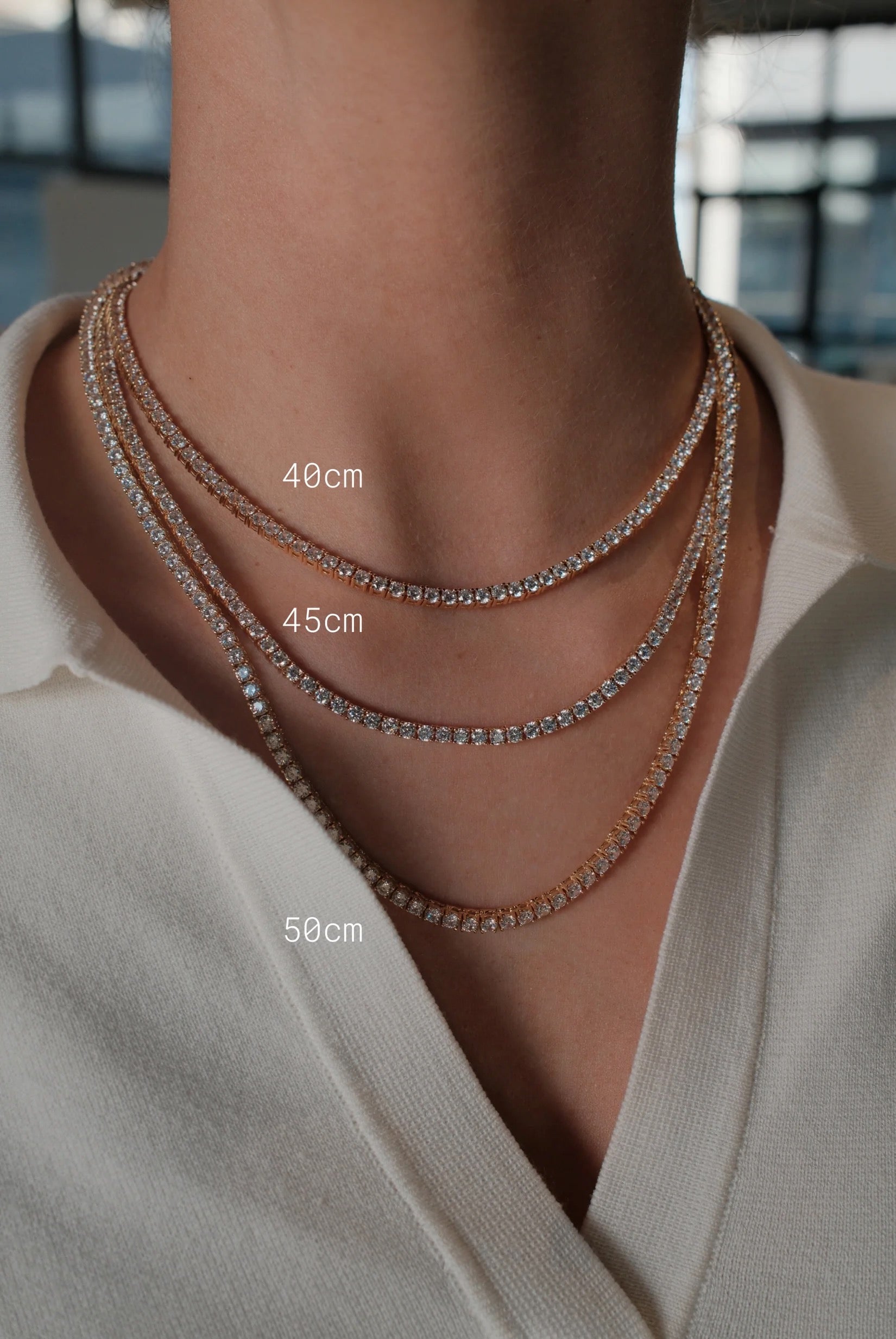 Zafino Dani Tennis Necklace - Gold