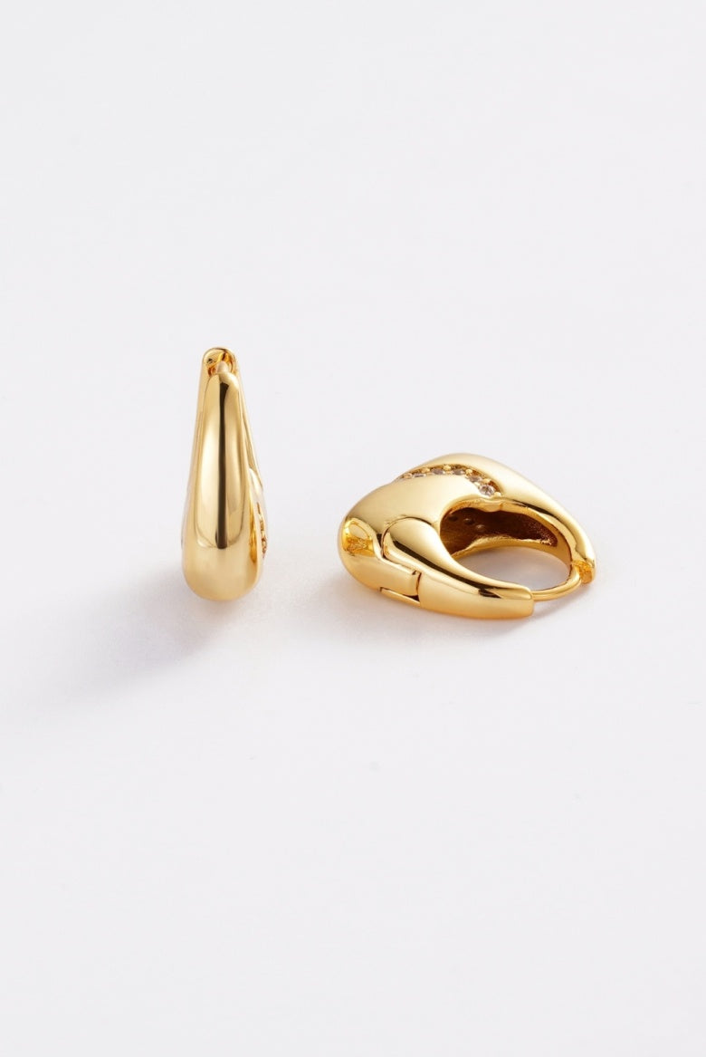 Zafino Demi Hoop - Gold