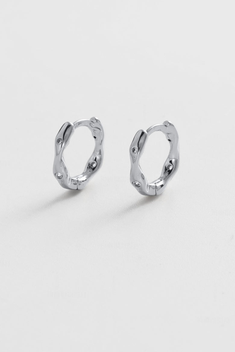 Zafino June Huggie - Silver