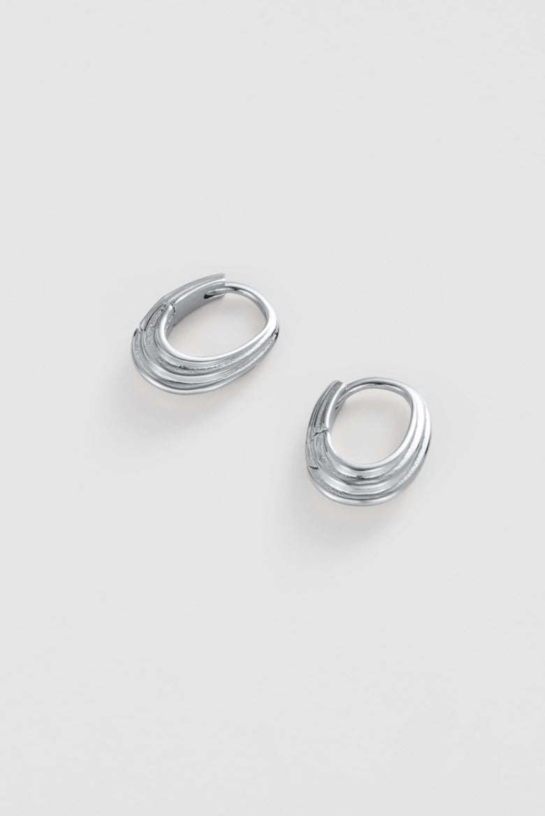 Zafino Marley Hoop Small - Silver