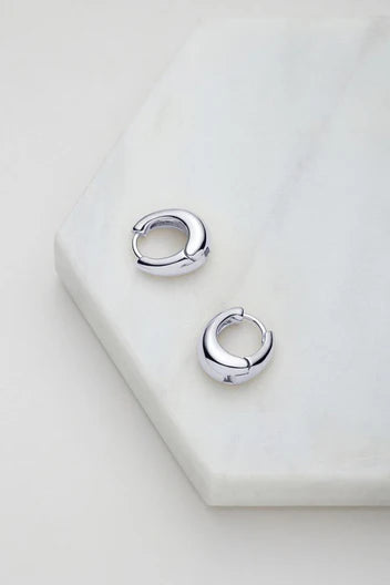Zafino Medium Steph Hoop - Silver