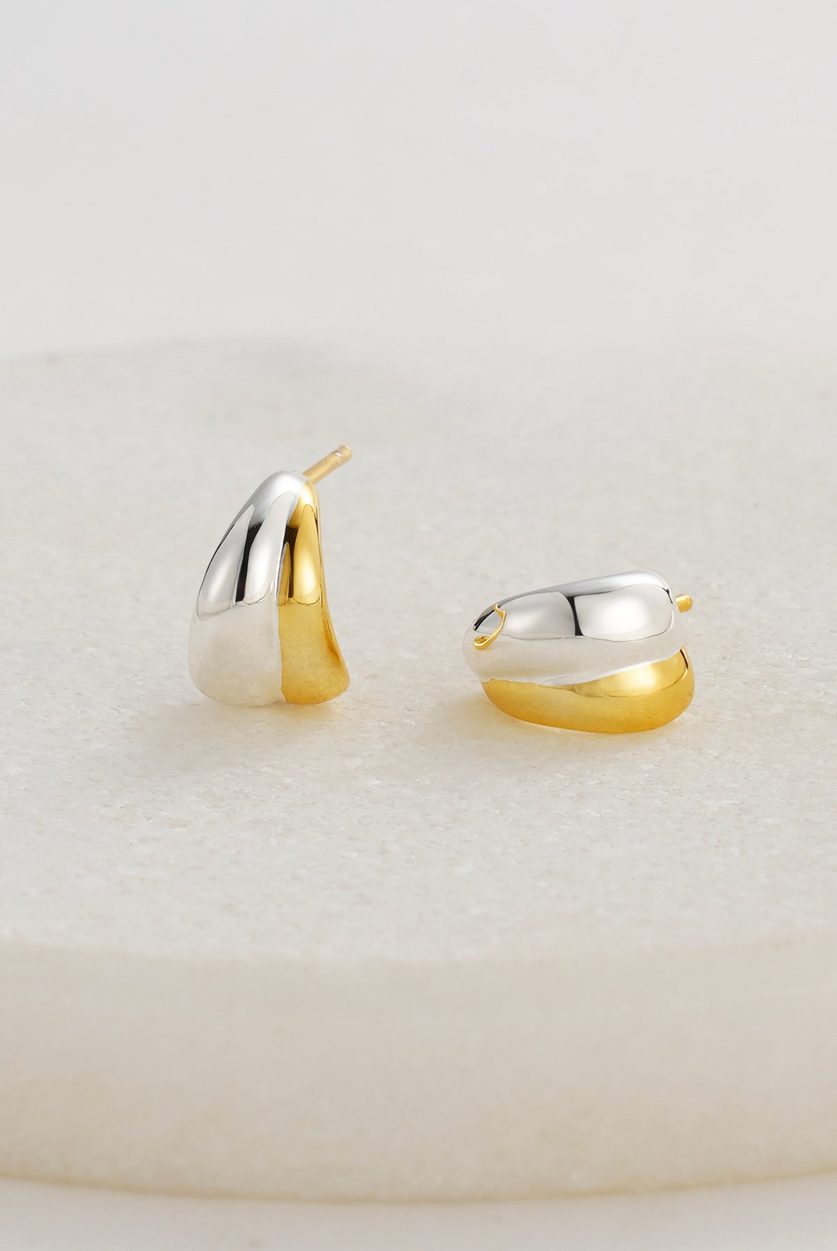 Zafino Mia Huggie - Gold & Silver