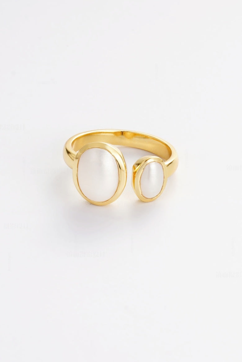 Zafino Noa Ring Pearl - Gold