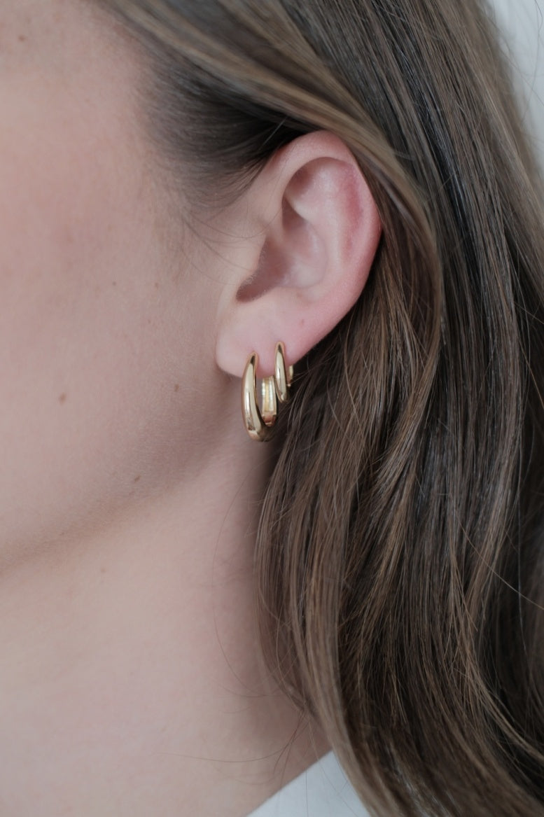 Zafino Pia Hoop Medium - Gold