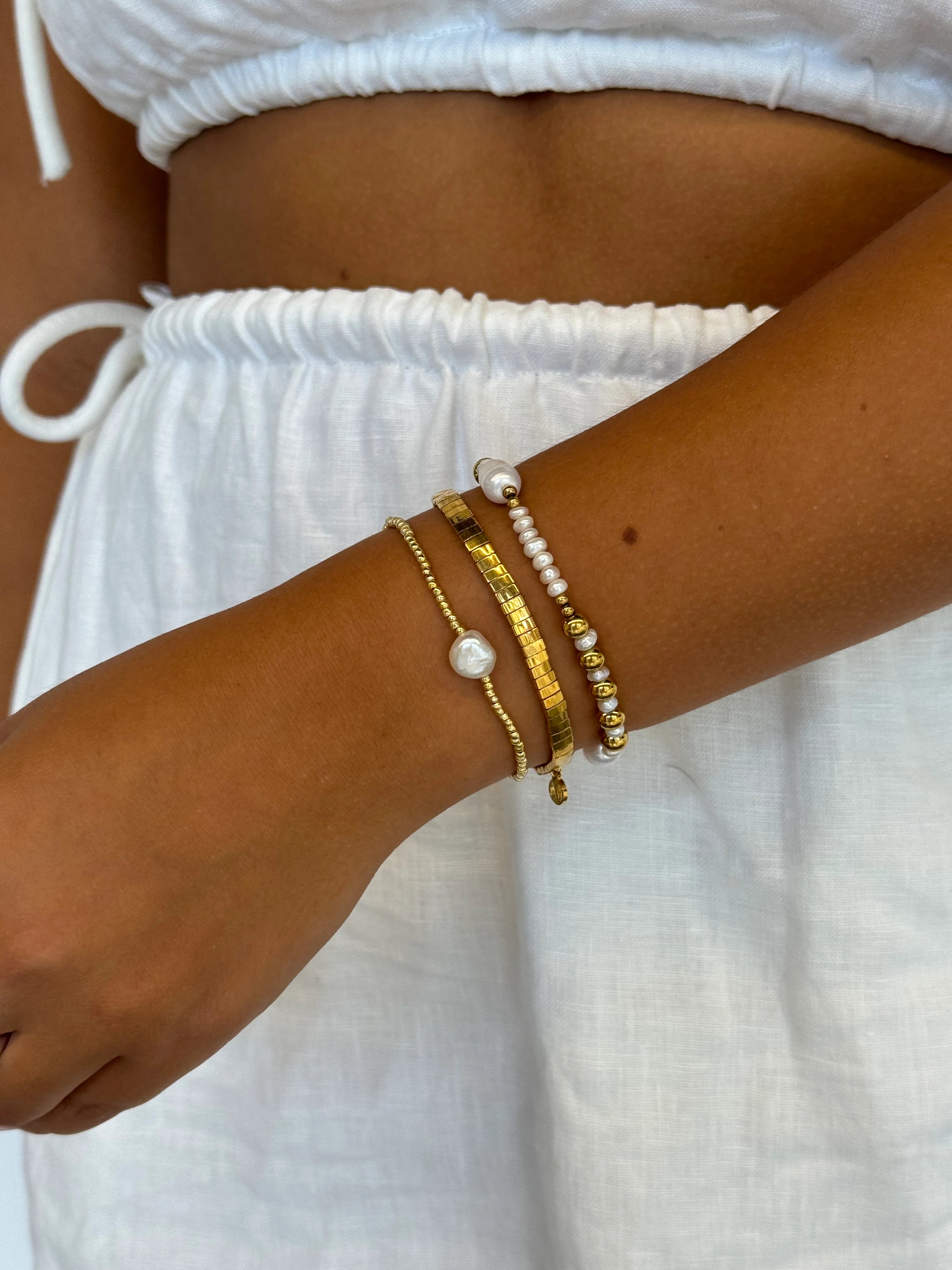 Zafino Tile Bracelet - Gold