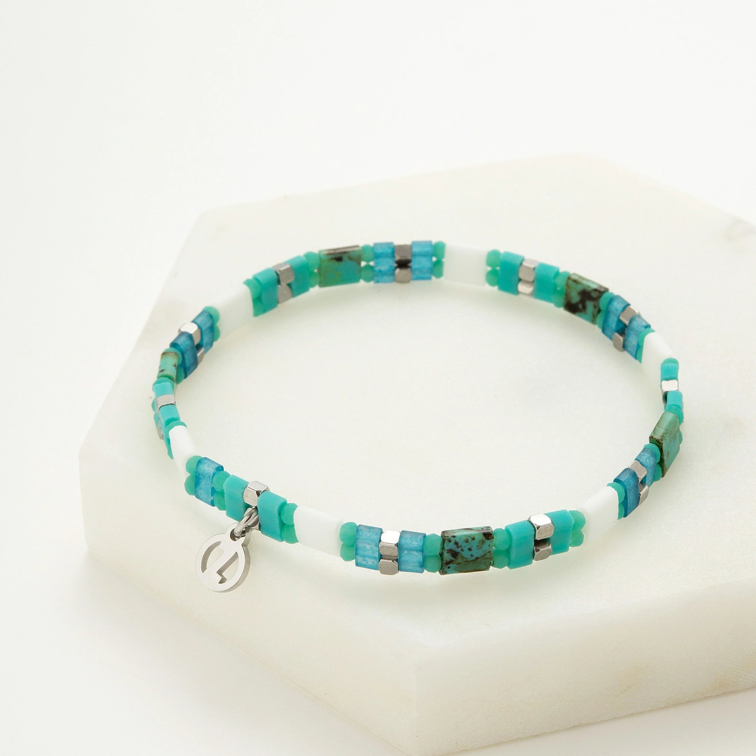 Zafino Tile Bracelet - Aqua