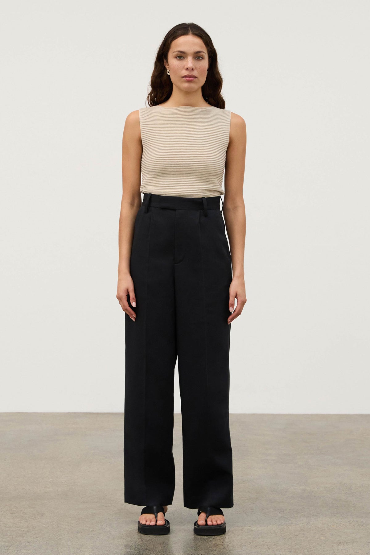 Zulu & Zephyr Black Recycled Tailored Pant