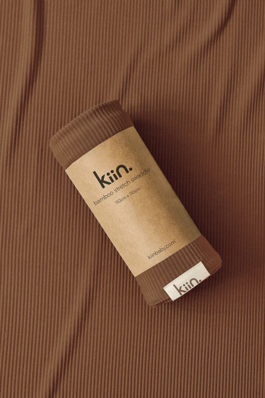 Kiin Bamboo Stretch Swaddle - Chocolate