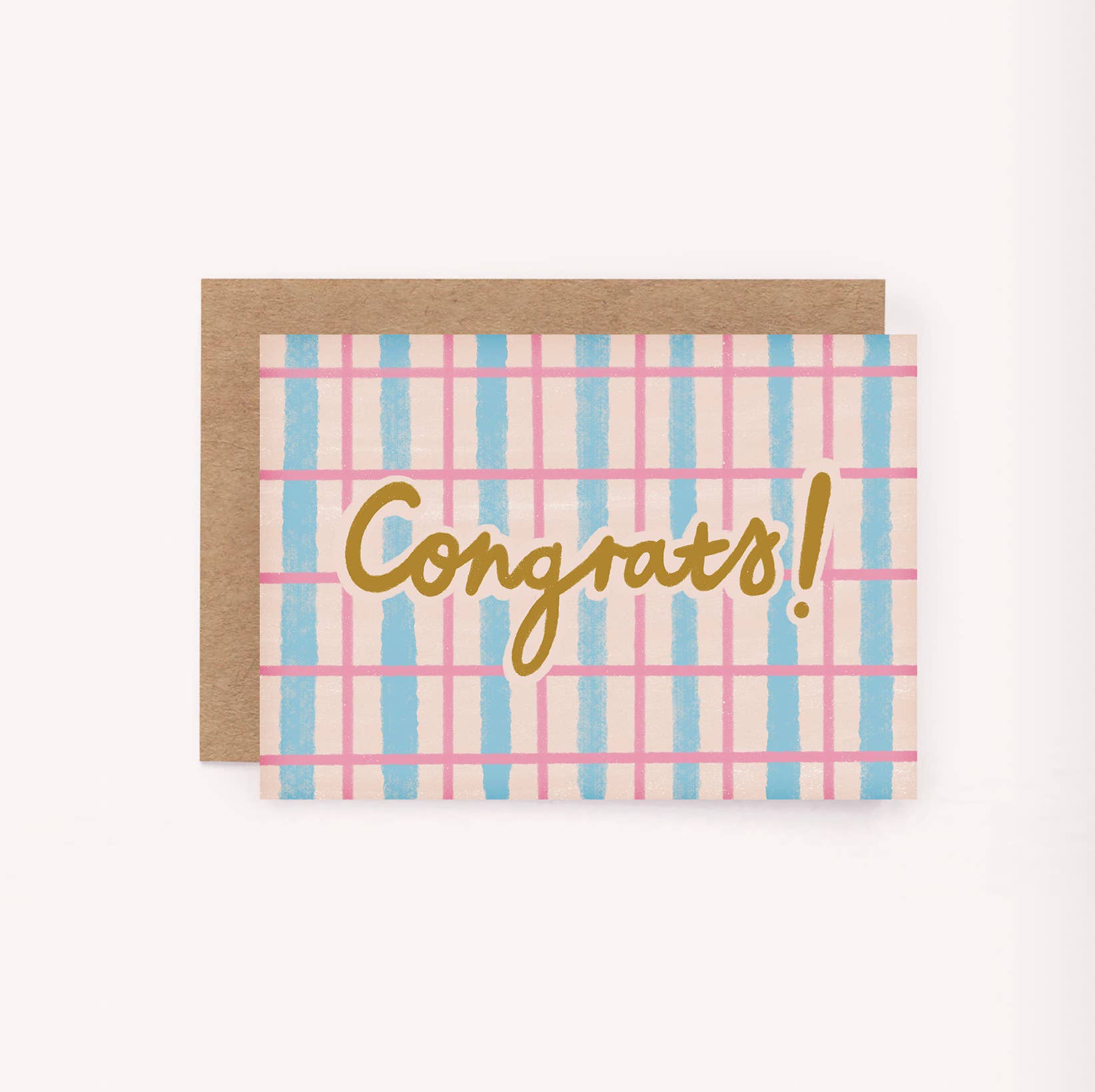 Congrats Pattern Mini Card - Cute Celebration Fun Greeting