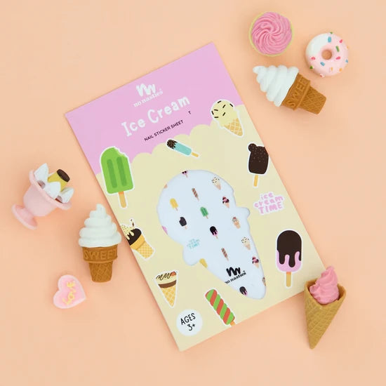 No Nasties Icecream Themed Nail Stickers