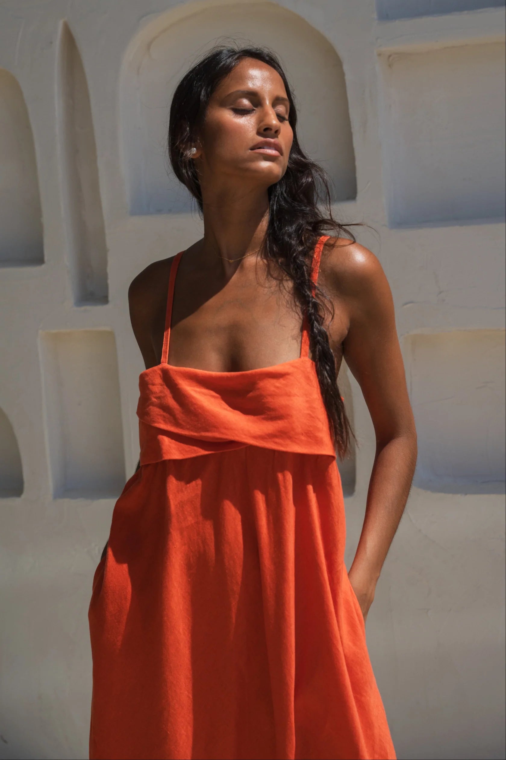 Lilly Pilly Kiko Linen Dress - Spritz