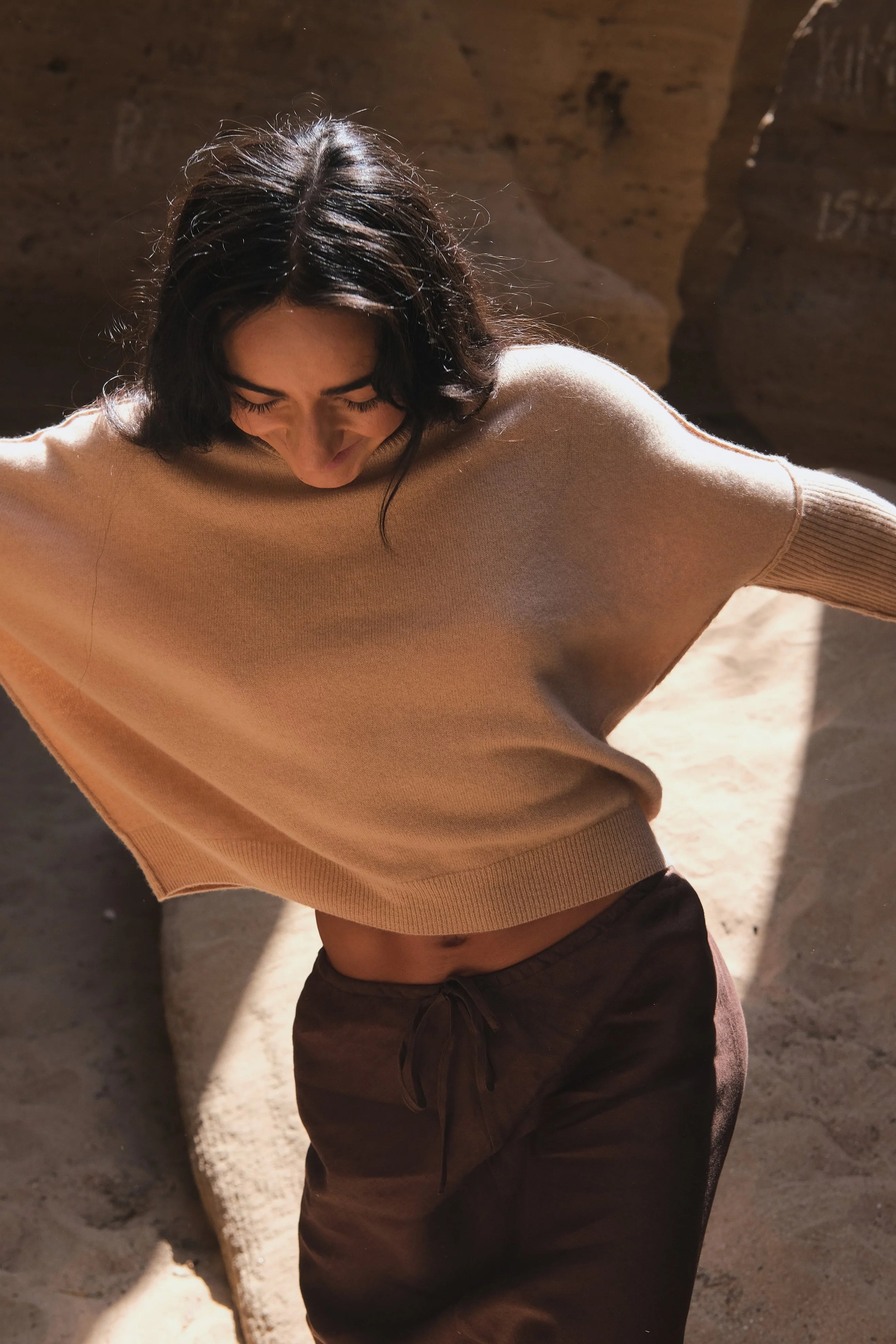 Lilly Pilly Miri Cashmere Knit - Camel