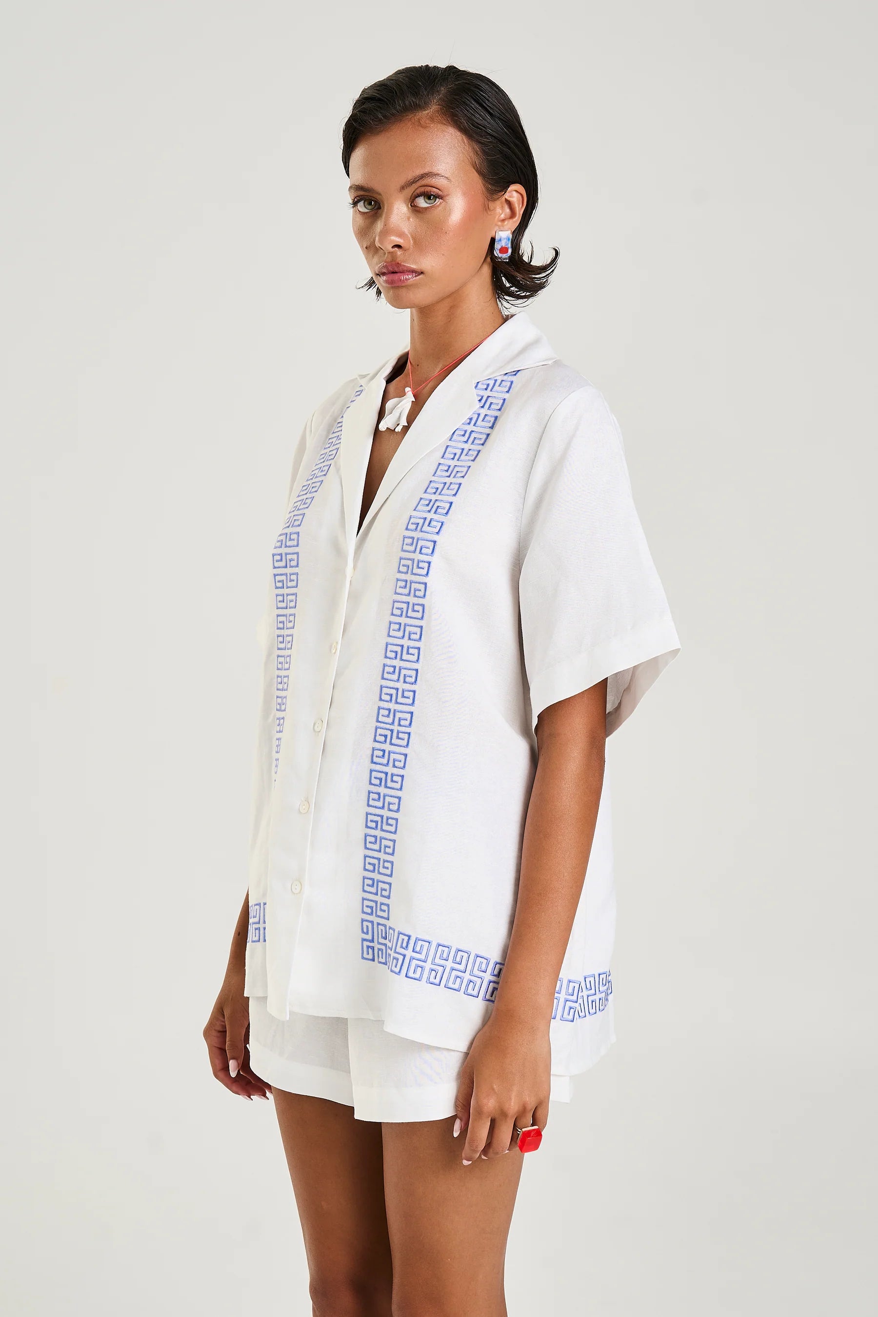 Summi Summi Collared SS Shirt - Sol Script