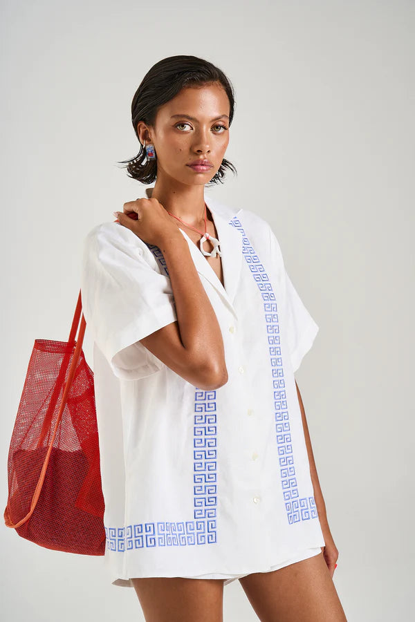 Summi Summi Collared SS Shirt - Sol Script