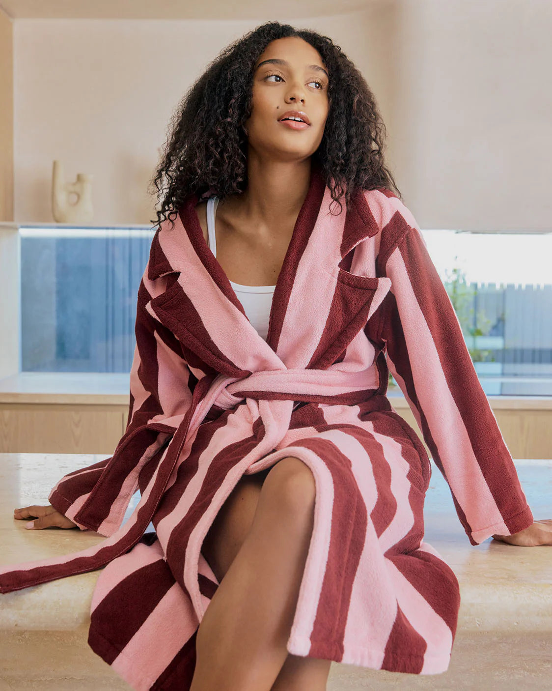 Hommey Robe - Rocky Road Stripes
