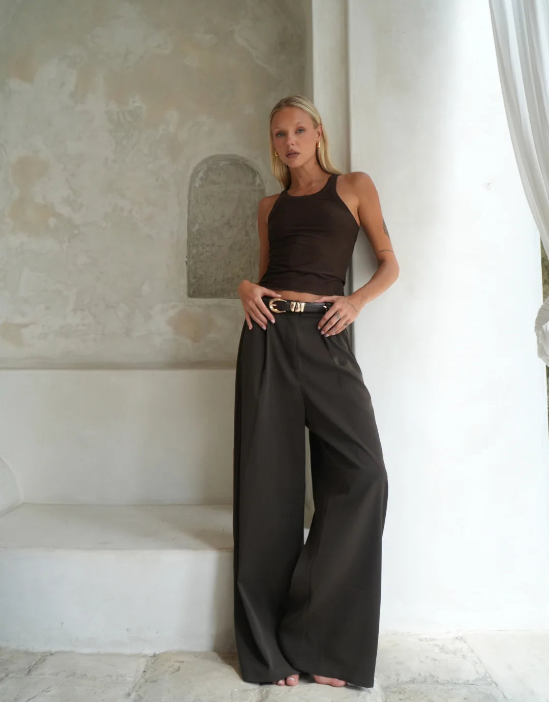 Luna Lane The Penny Trousers - Chocolate