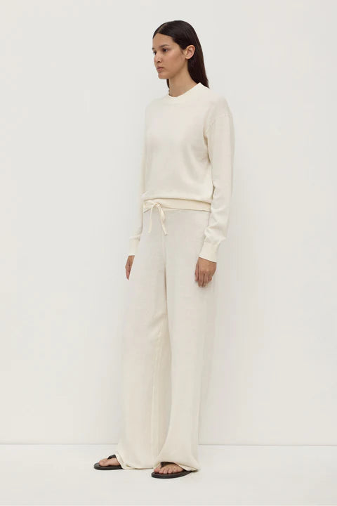 Assembly Label Cotton Cashmere Lounge Pant - Cream