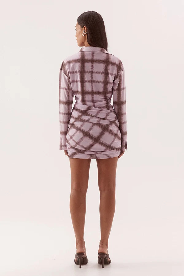 Sovere Ashti Shirt Dress - Plaid
