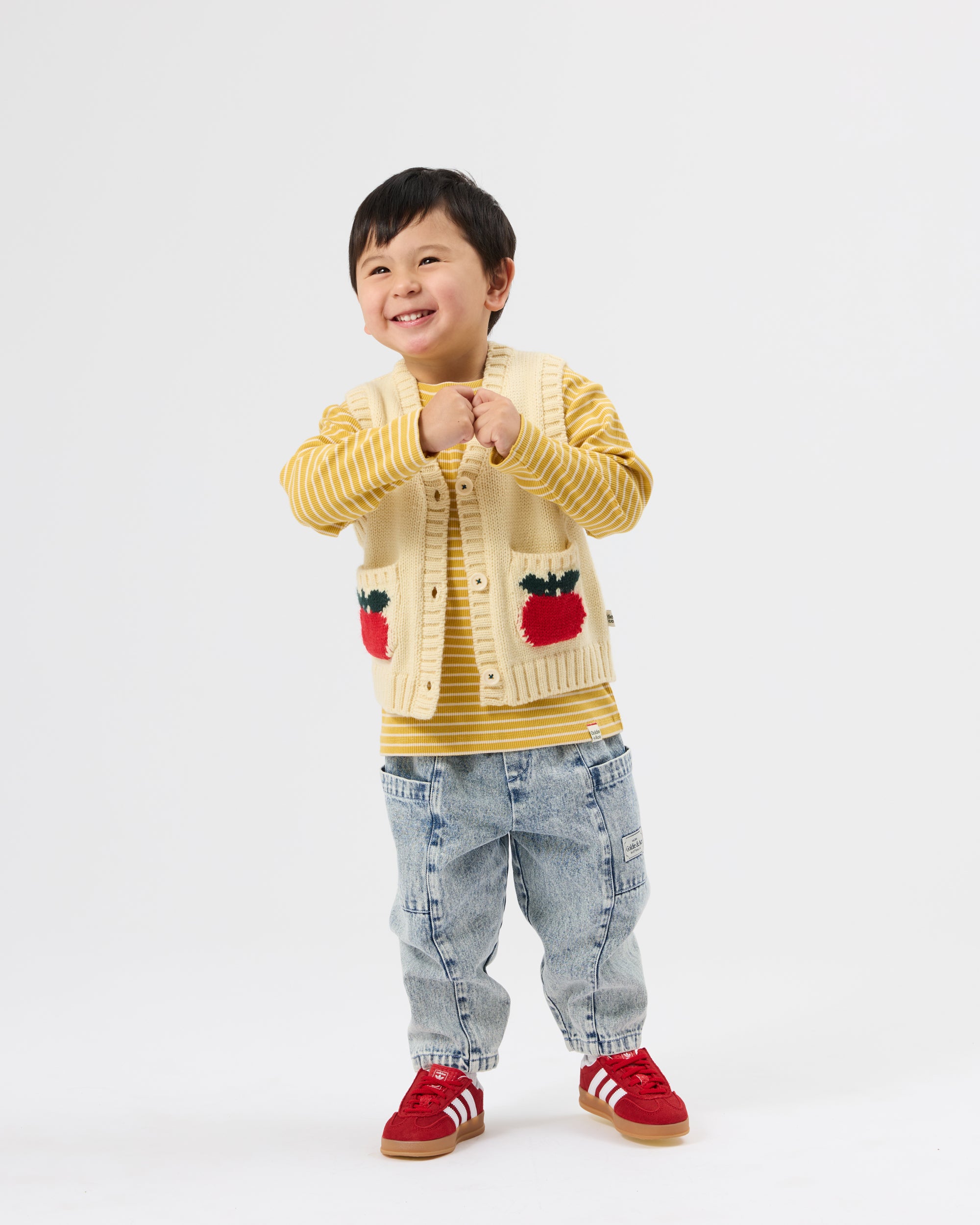 Goldie + Ace Apple Pocket Knit Vest