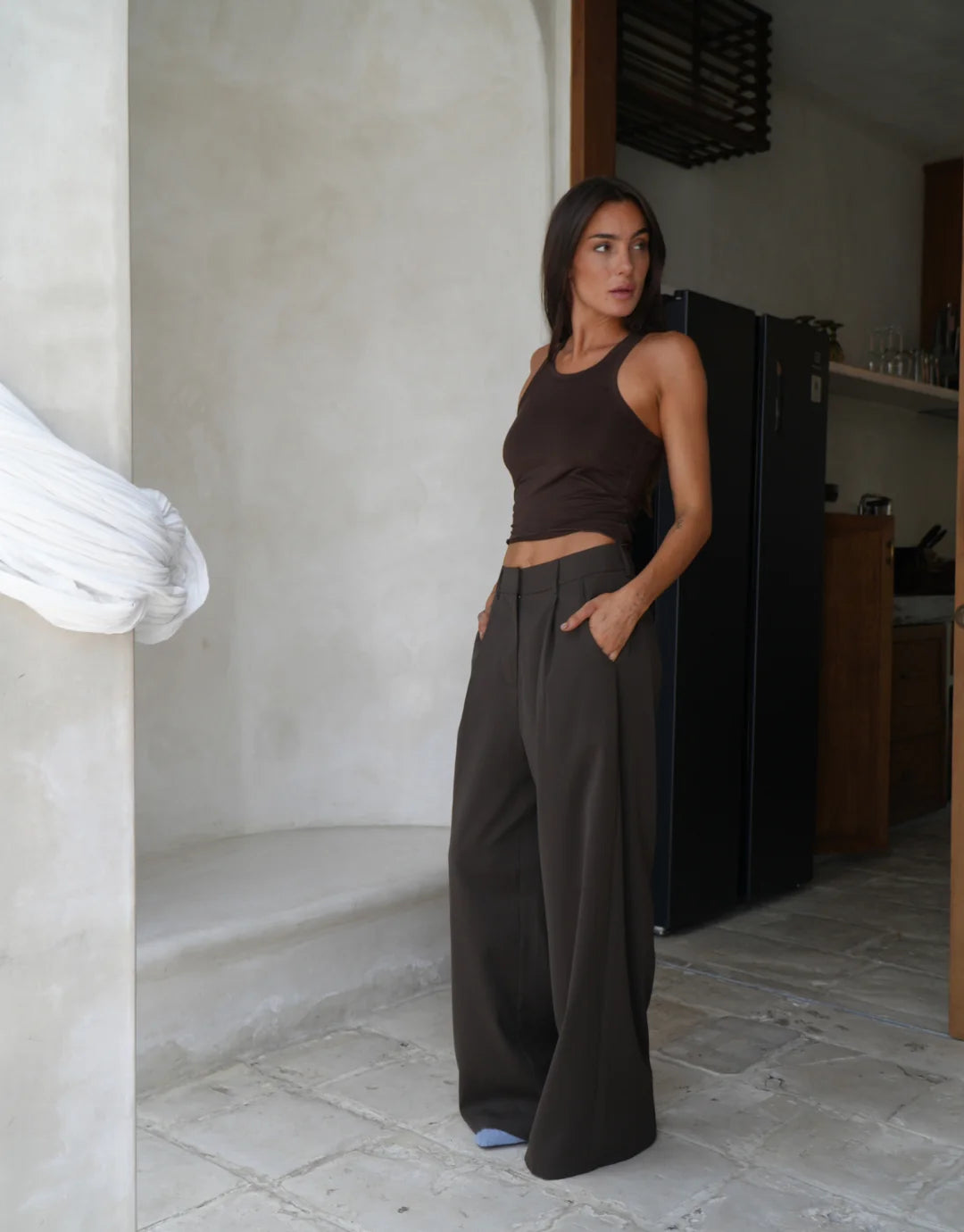 Luna Lane The Penny Trousers - Chocolate