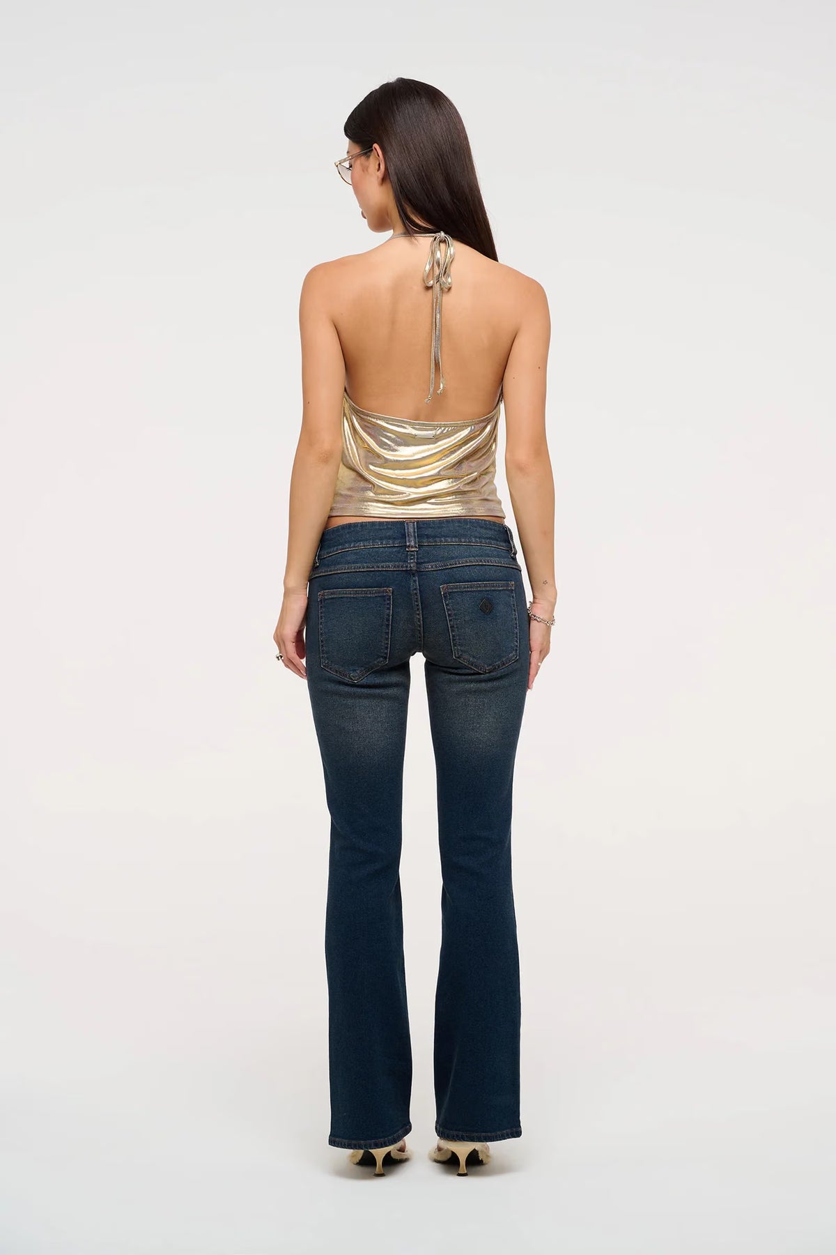 ABrand Gold Dust Halter Top