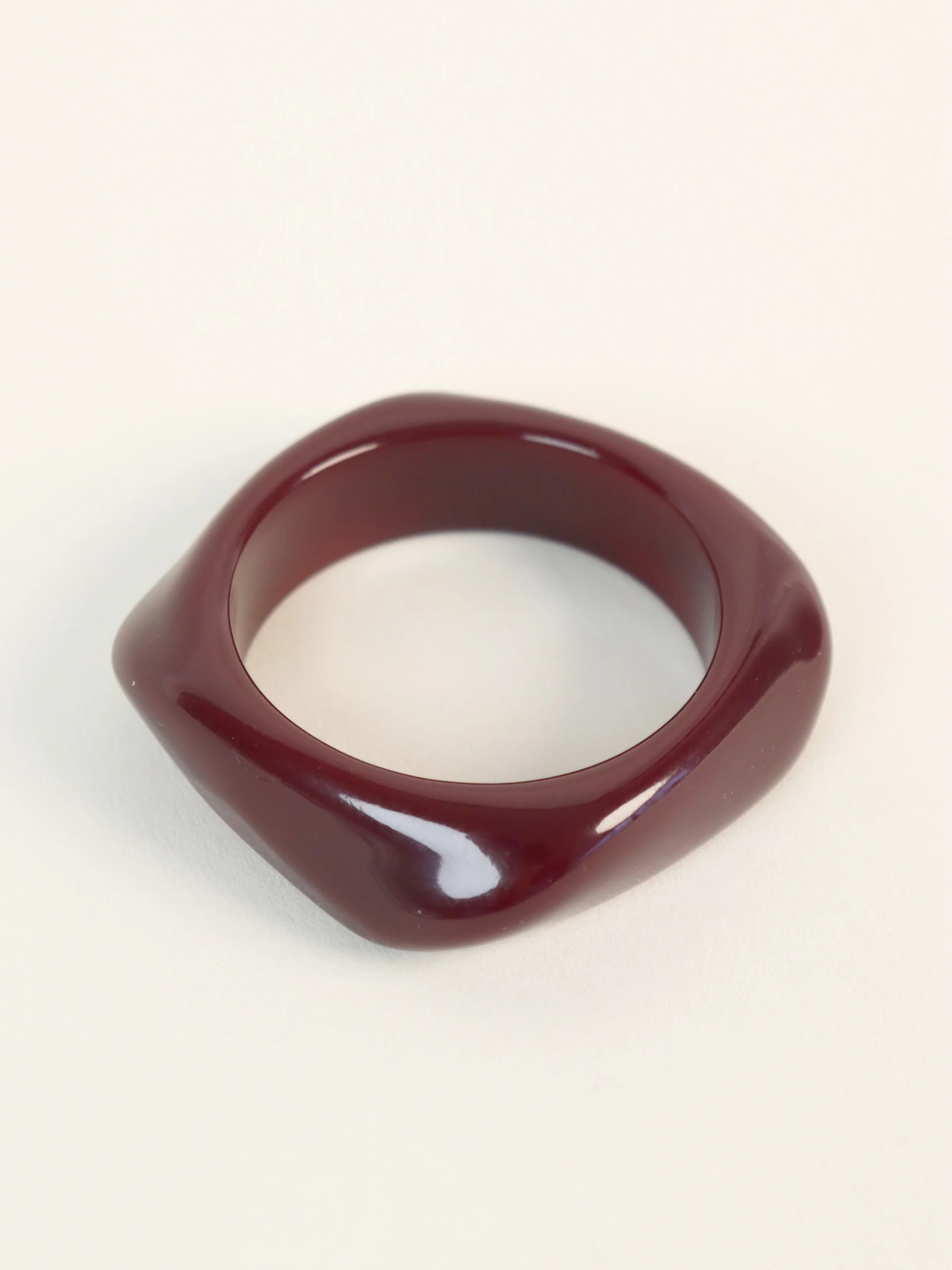 Angels Whisper Angular Cuff Bangle - Wine