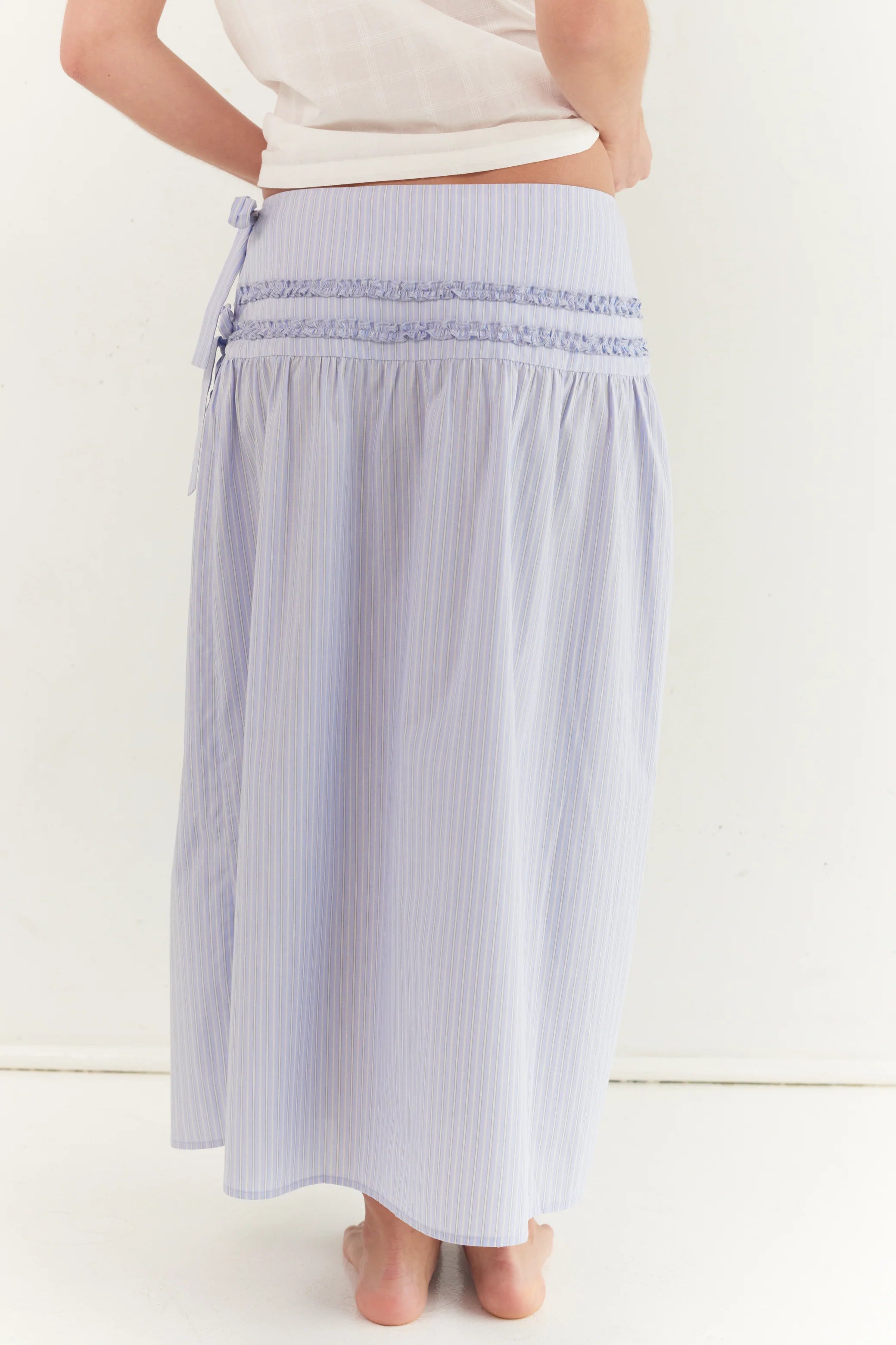 Juni Annika Midi Skirt - Stripe