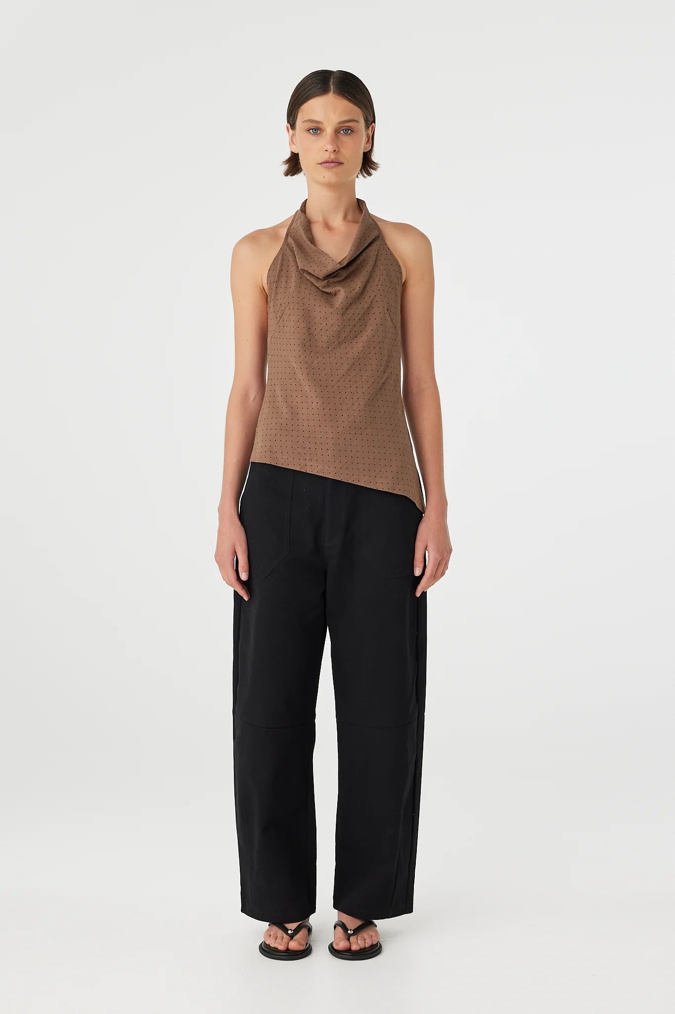 Arcaa Alessia Top - Choc Polka Dot