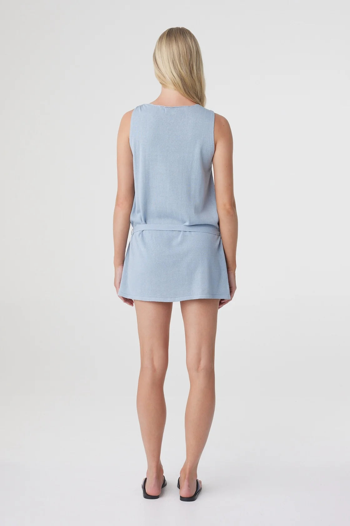 Arcaa Clara Mini Dress - Dusk Blue