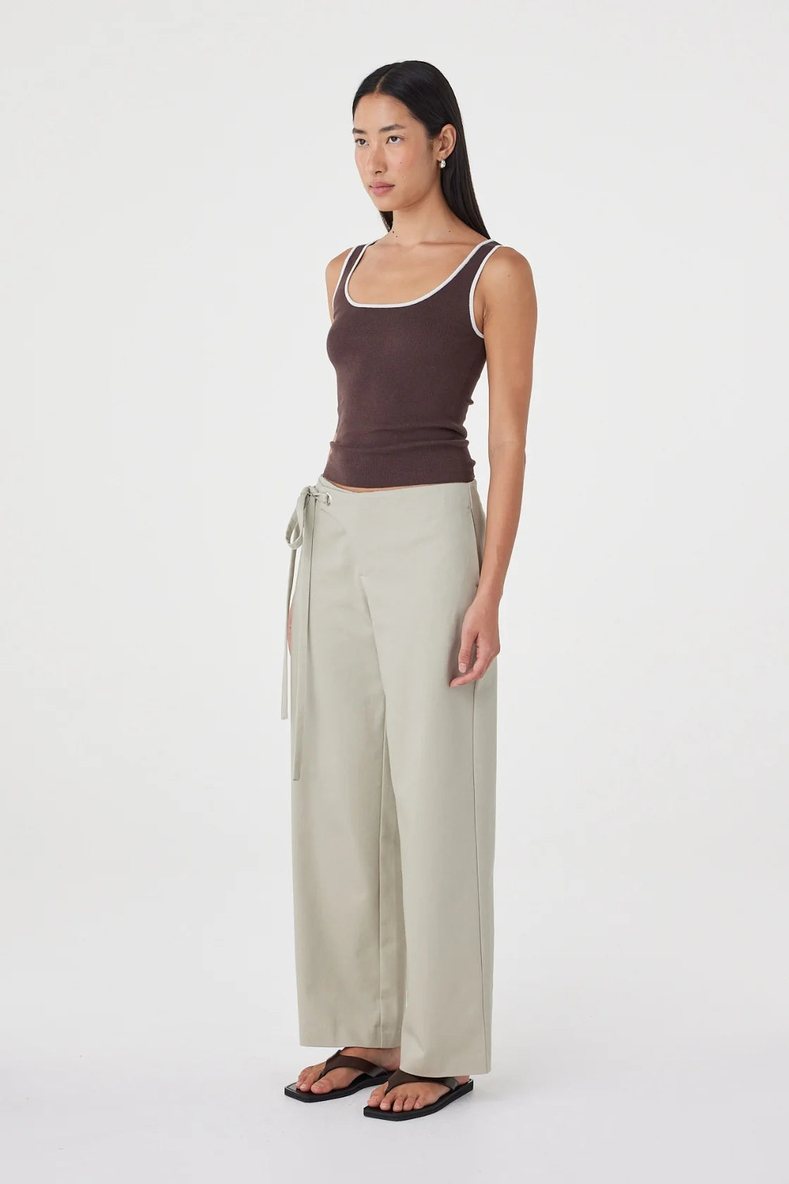 Arcaa Kaya Tank - Espresso & Cream