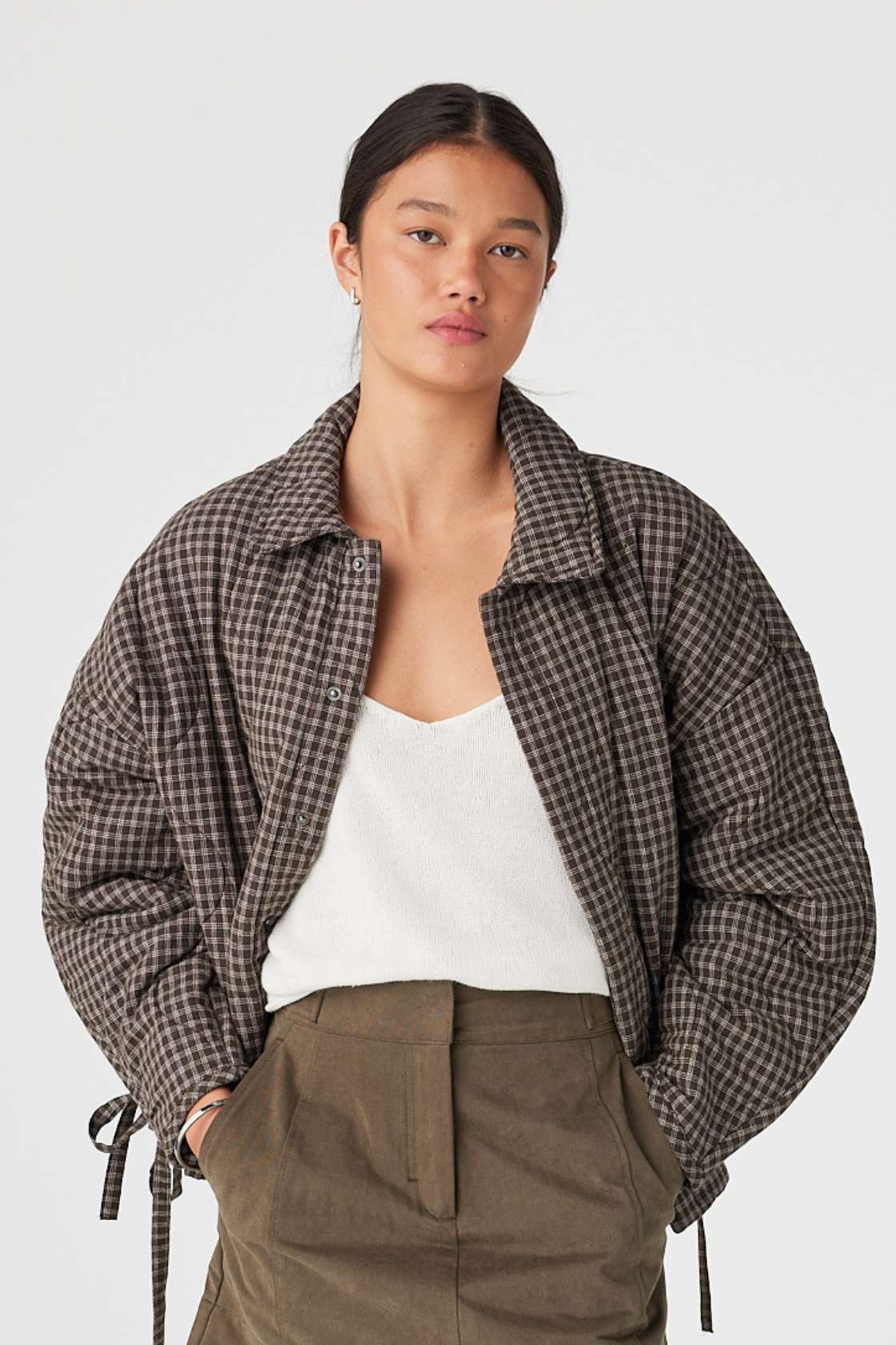 Arcaa Matteo Jacket - Espresso Check COMING SOON