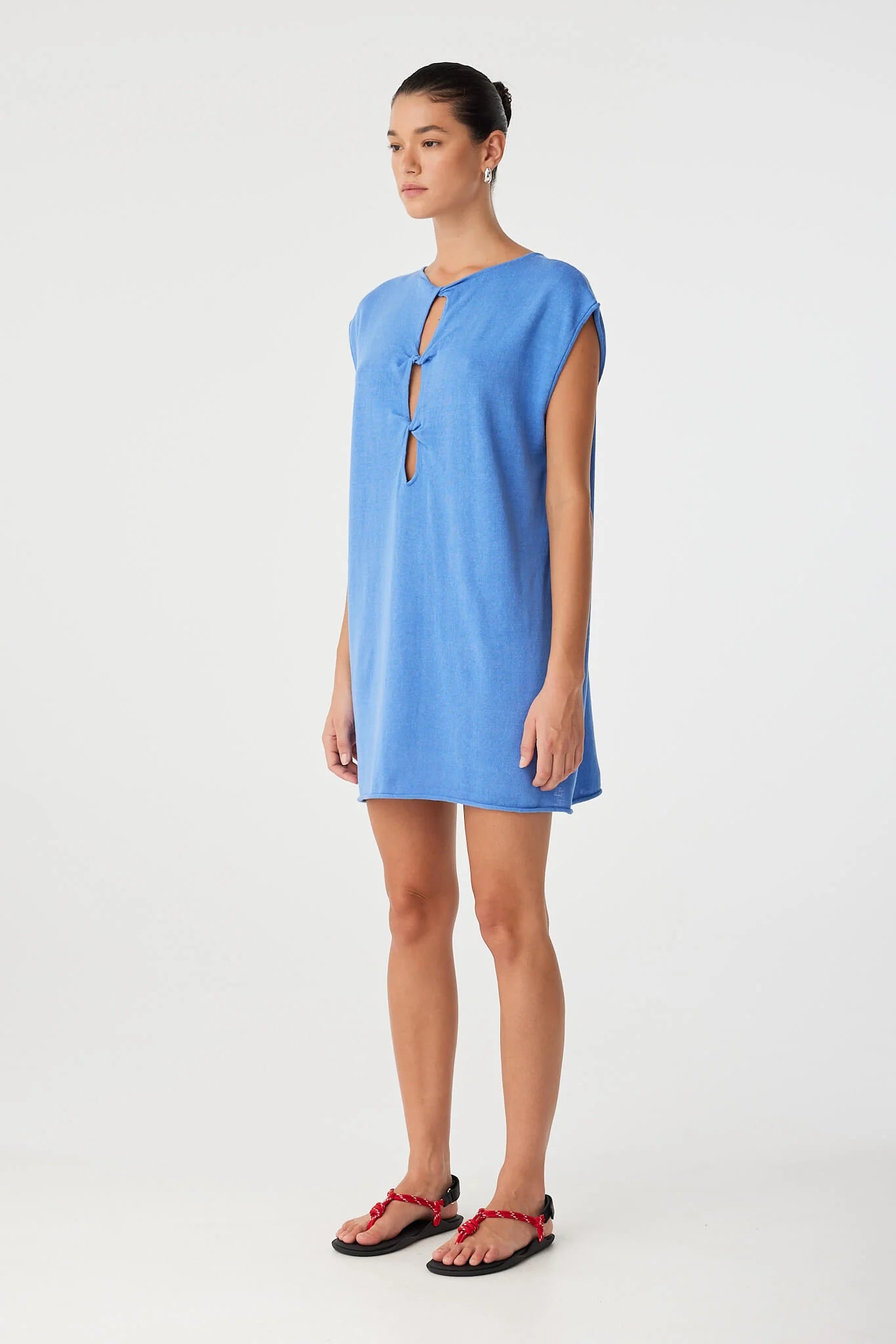 Arcaa Pala Reversible Mini Dress - Pacific Blue